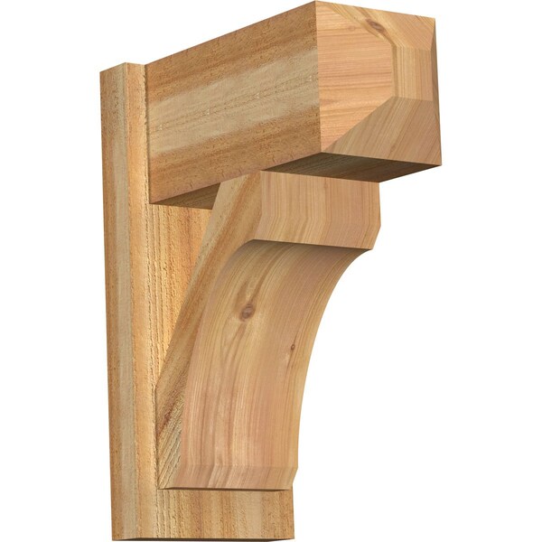 Ekena Millwork Legacy Craftsman Rough Sawn Outlooker, Western Red Cedar, 8"W x 16"D x 20"H OUT08X16X20LEC04RWR - main